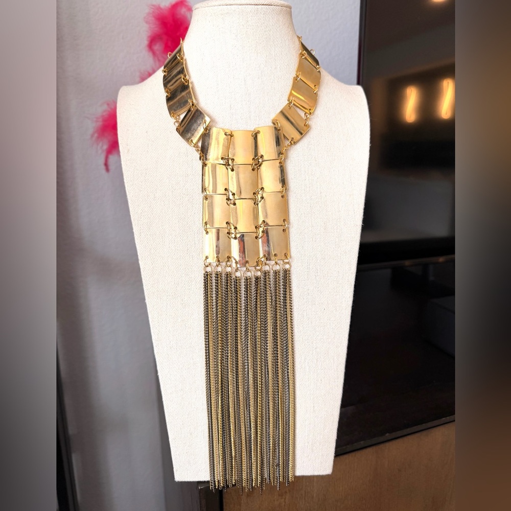 Macy's Gold Fringe Necklace